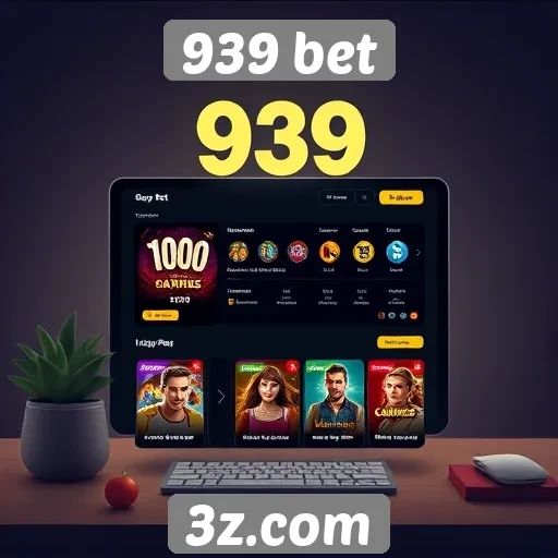 Interface do usuário do 939 bet é amigável